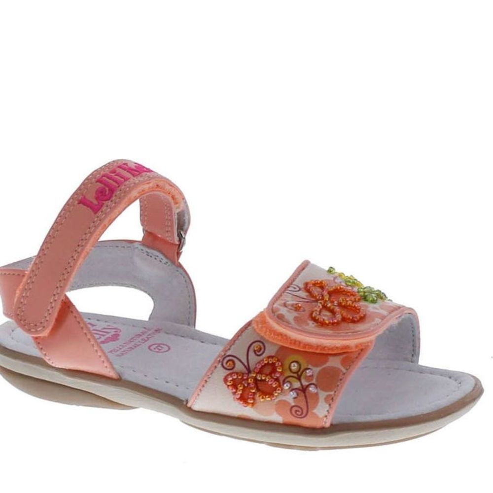 Lelli Kelly Kids LK1415 Peach Fantasy ChildG sandals 28 NEW